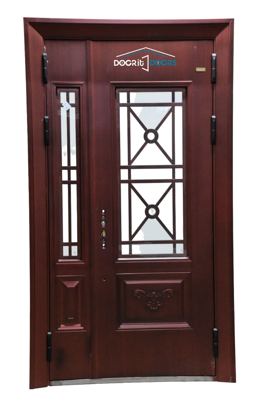 Brown copper door