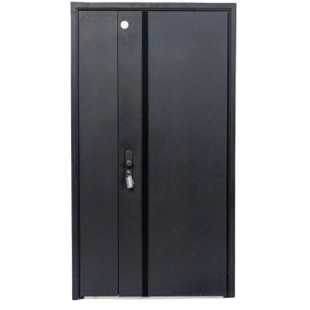 **Inspiration:** Named after the Black Mamba, this door reflects its namesake's sleek and strong qualities. With a unique design and sturdy build, it offers both aesthetic appeal and enhanced security. Featuring a 17-locking system, it ensures your peace of mind. **Dimensions:** The double variant is 2300mm high and 1200mm wide; the single variant measures 2100mm in height and 900mm in width—ideal for various entrances. Discover top-quality doors to elevate every room in your home with style and durability.