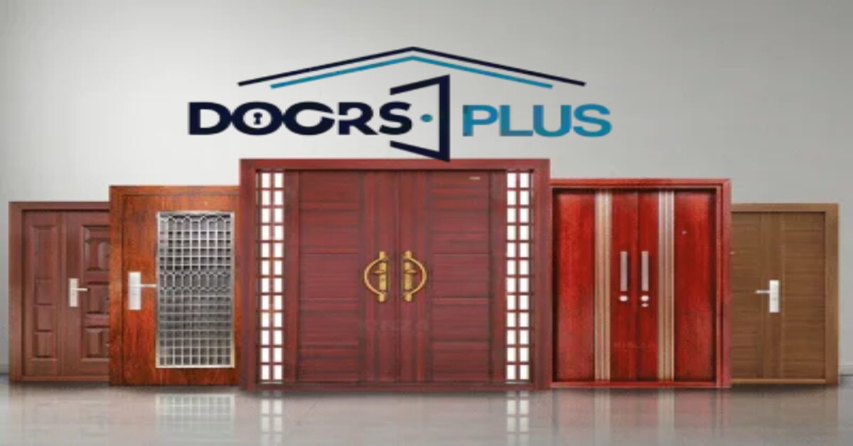 double steel doors